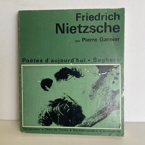 Nietzsche poètes d'aujourd'hui Pierre Garnier Seghers 1970 Vintage French Book